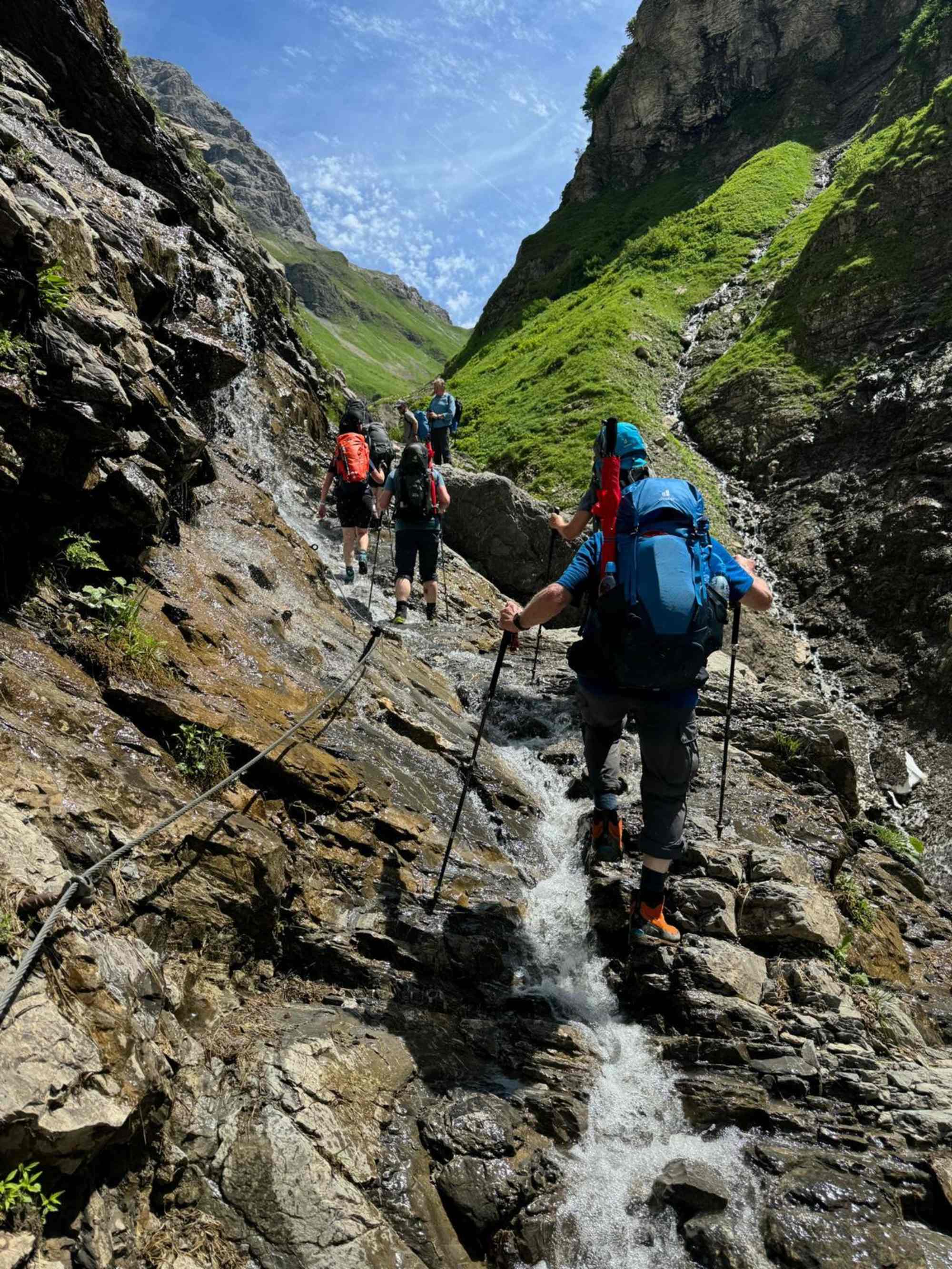 Aufstieg im Spreebachtobel