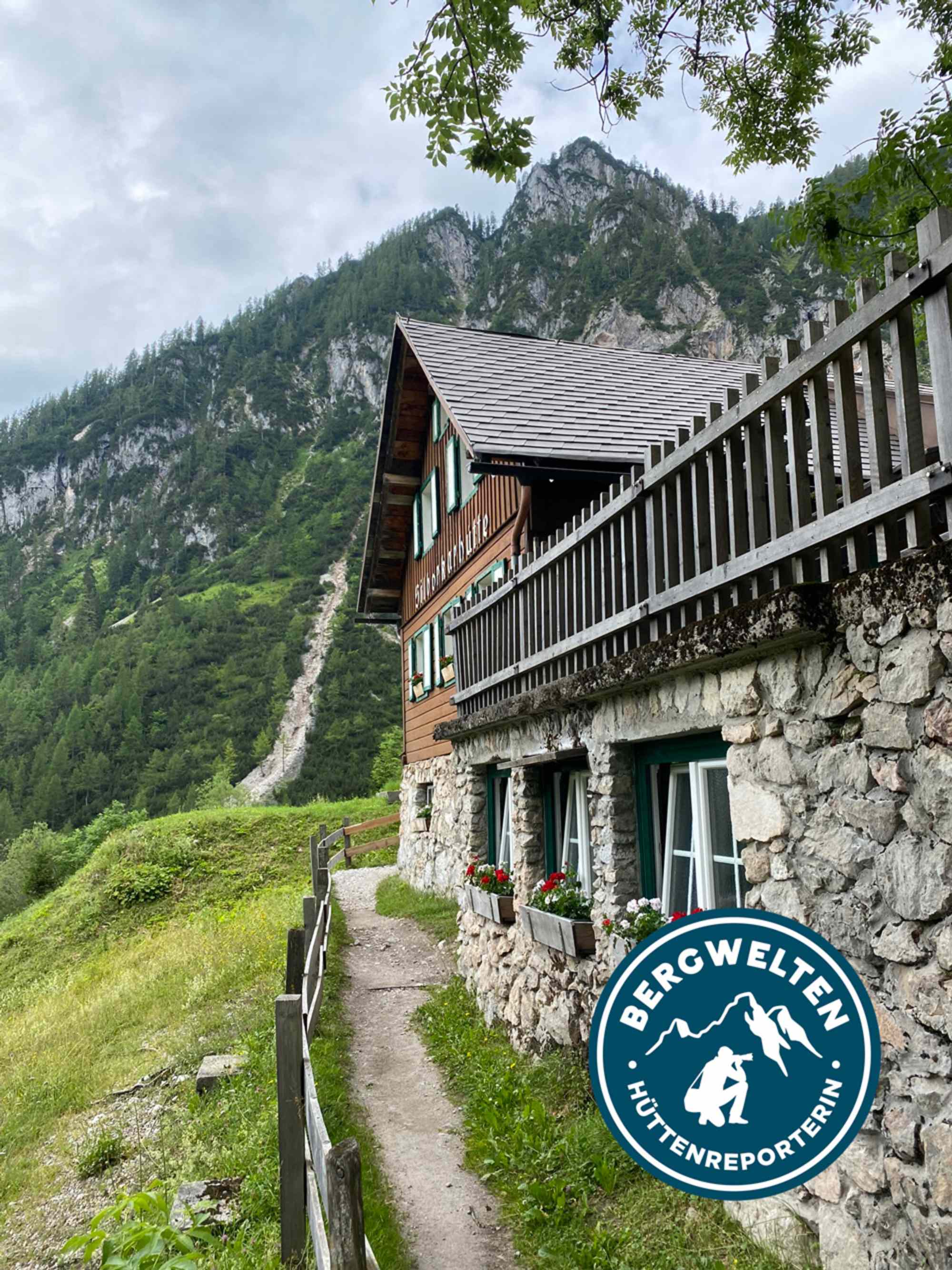 Die Silberkarhütte am Ende der Silberkarklamm