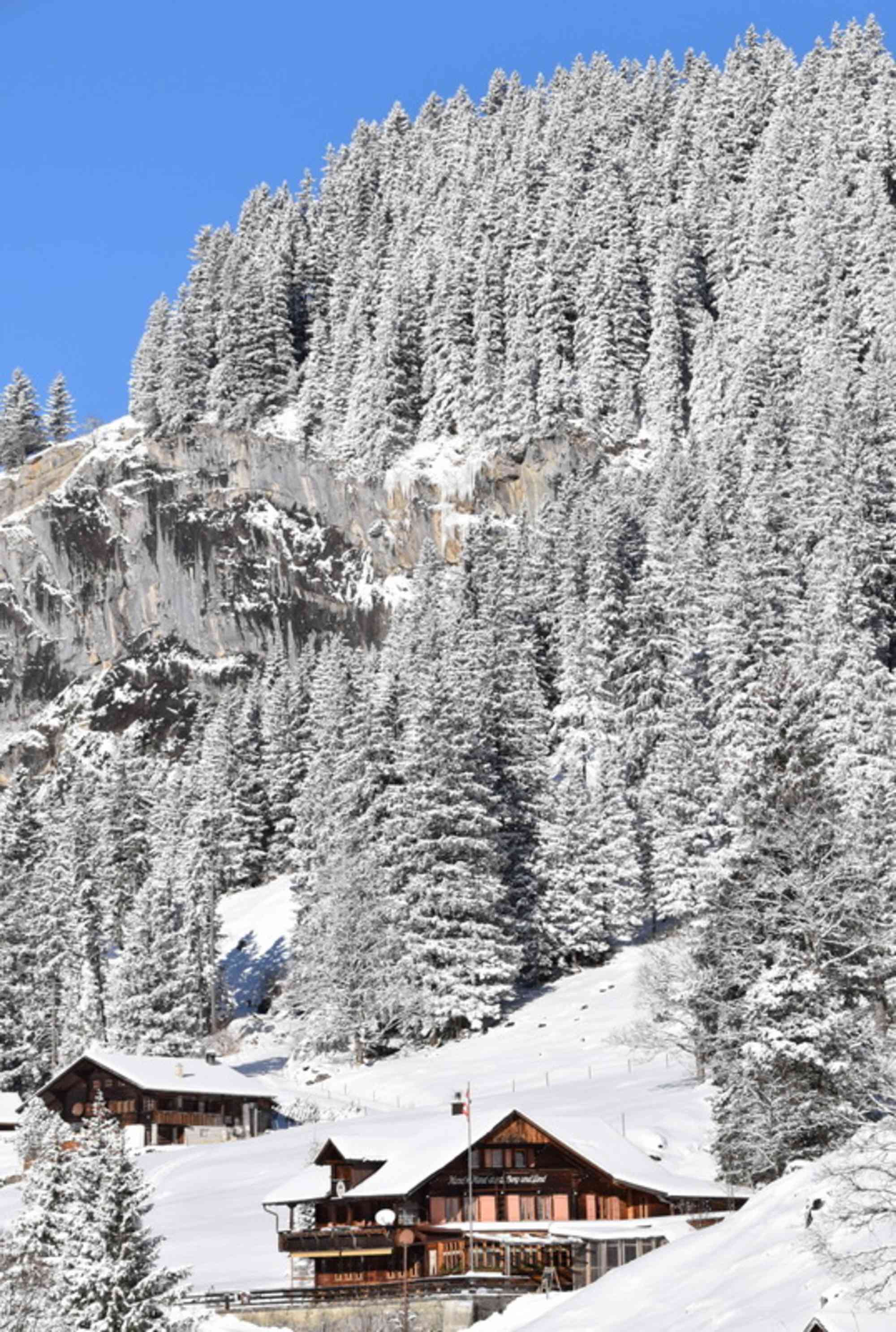Naturfreundehaus Gorneren im Winter