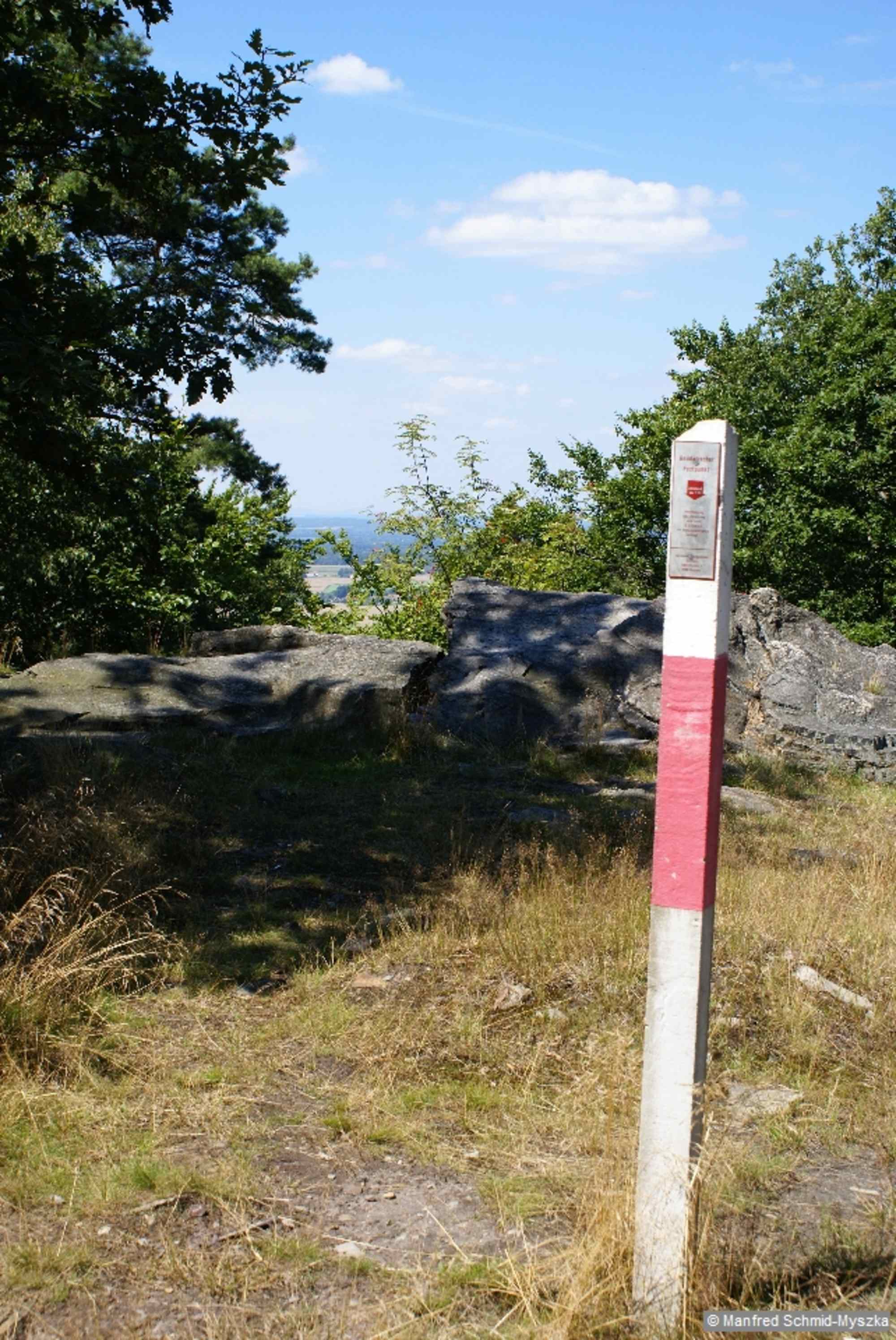 Wir kommen auf den Gipfel der Hohen Dubrau.