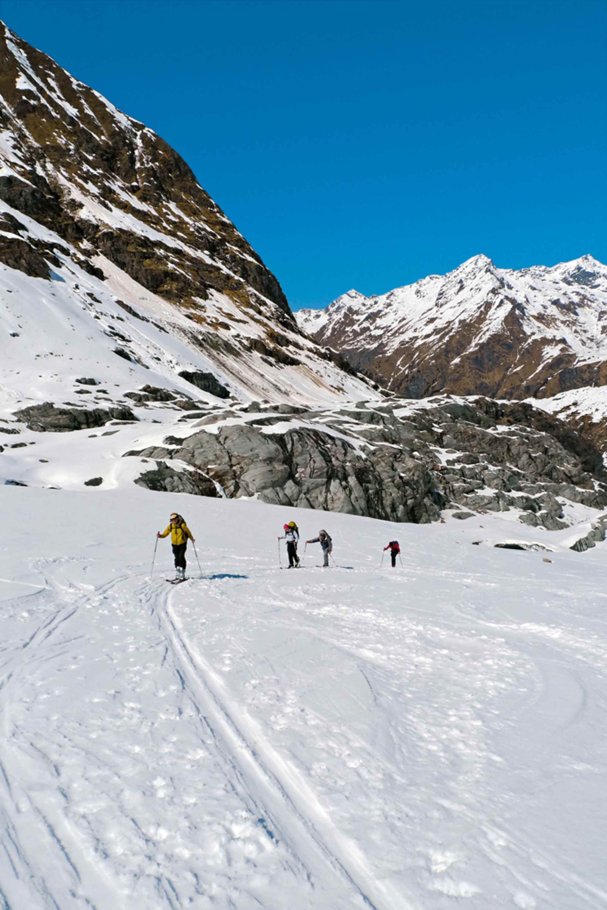 Am Beginn des riesigen Glacier de Corbassière.