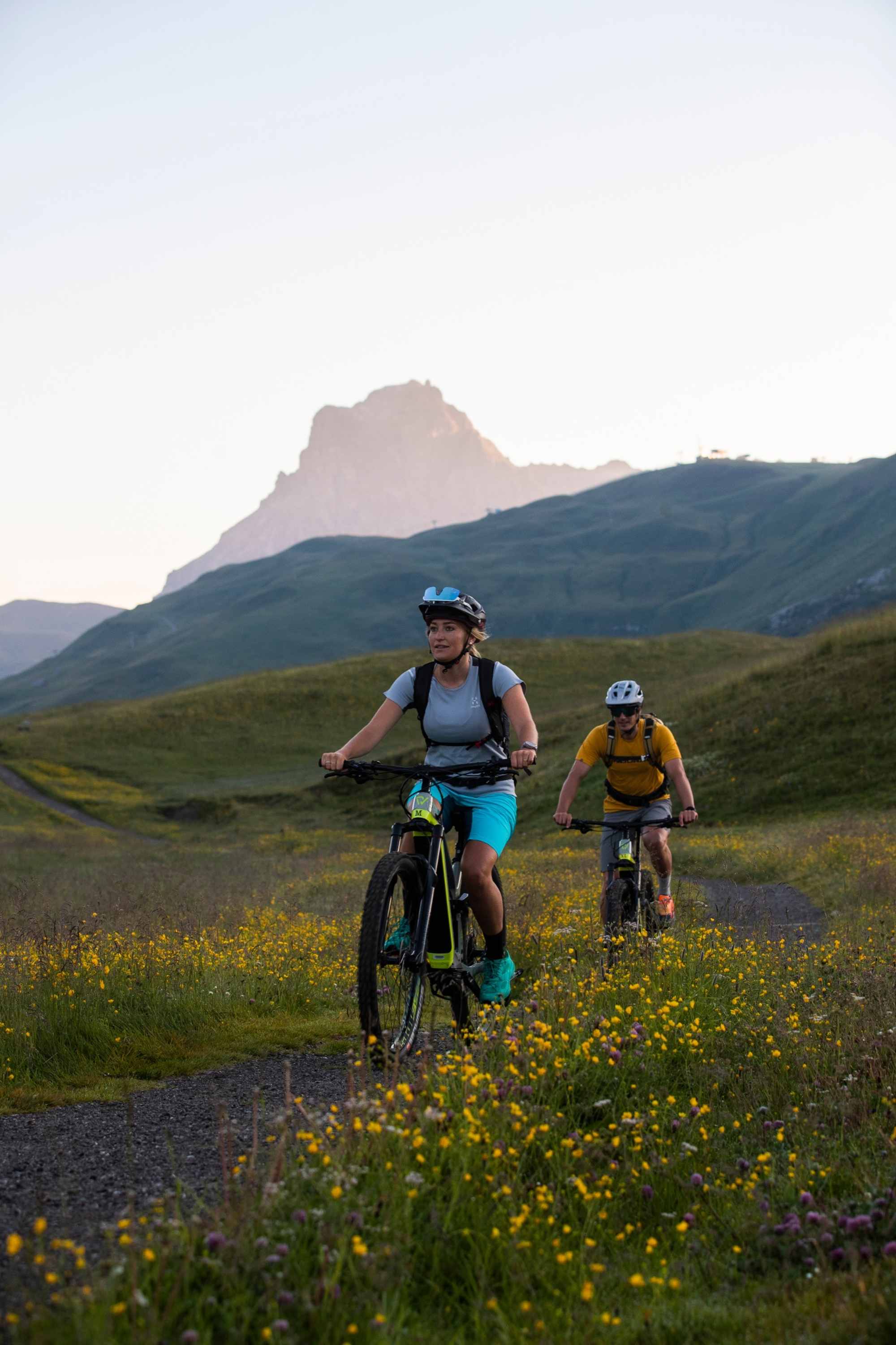 Mountainbike in Warth-Schröcken