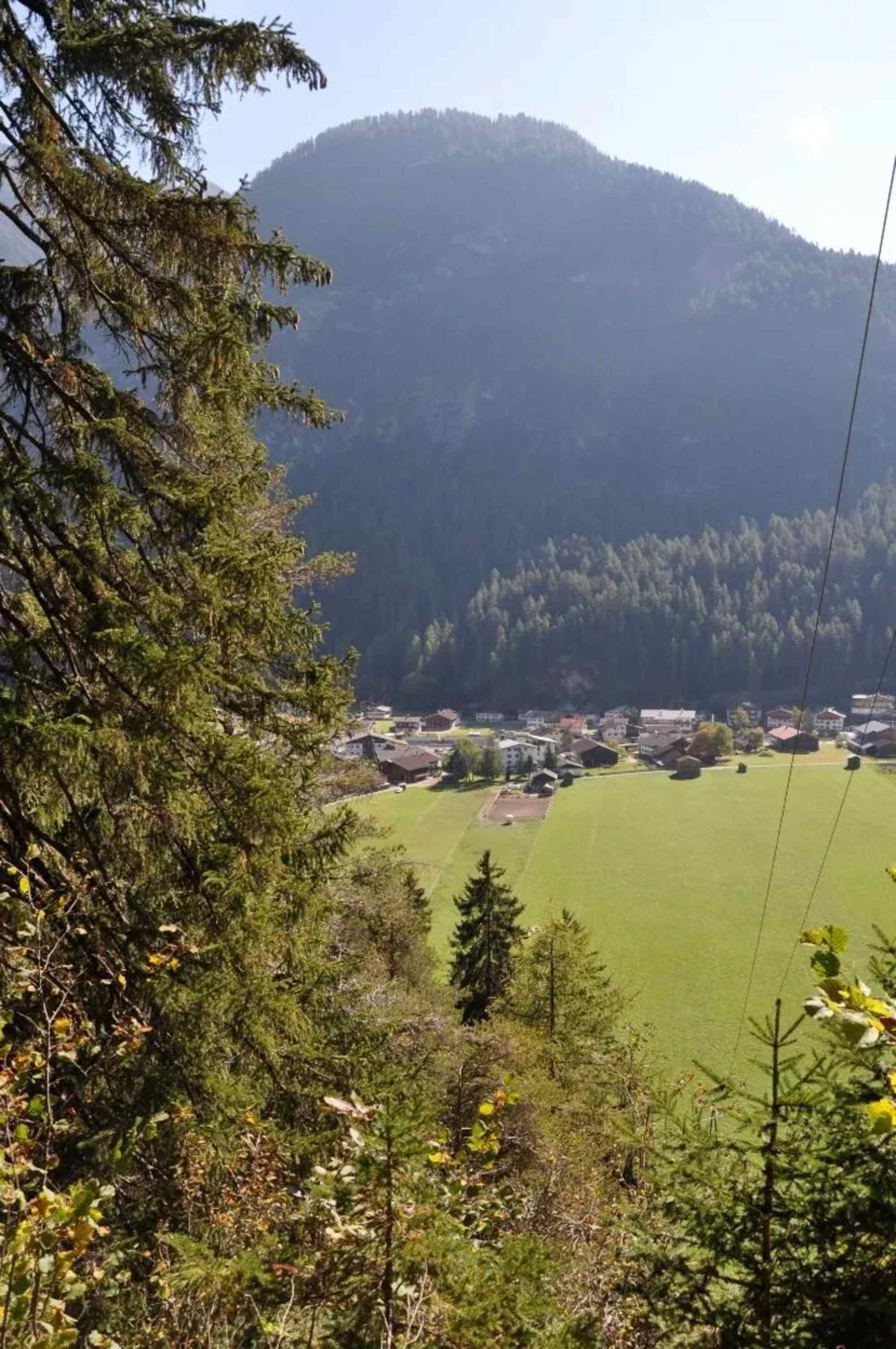 Ausblick auf Steeg im Tiroler Lechtal