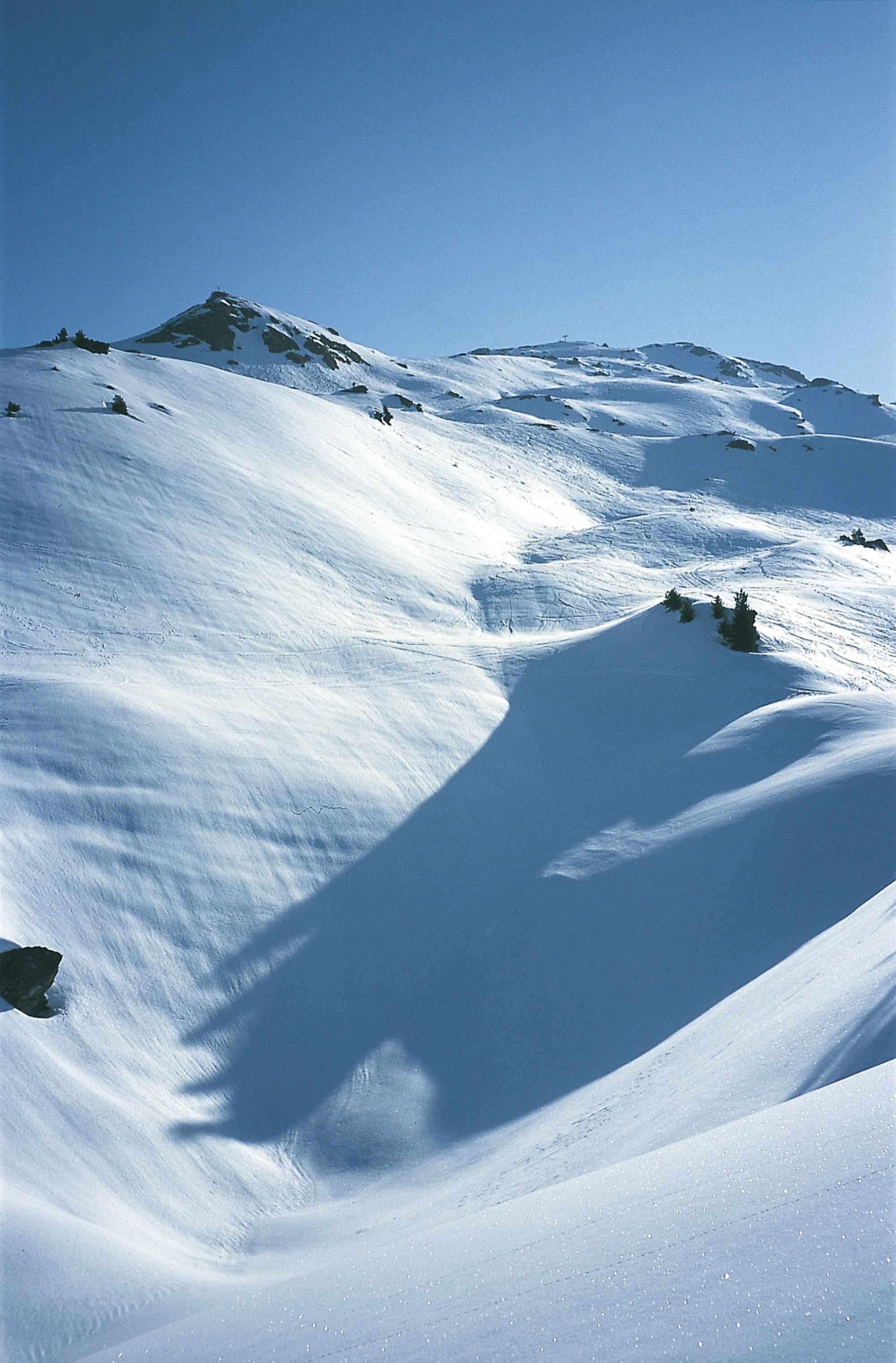 Schöne Skihänge am Gilfert