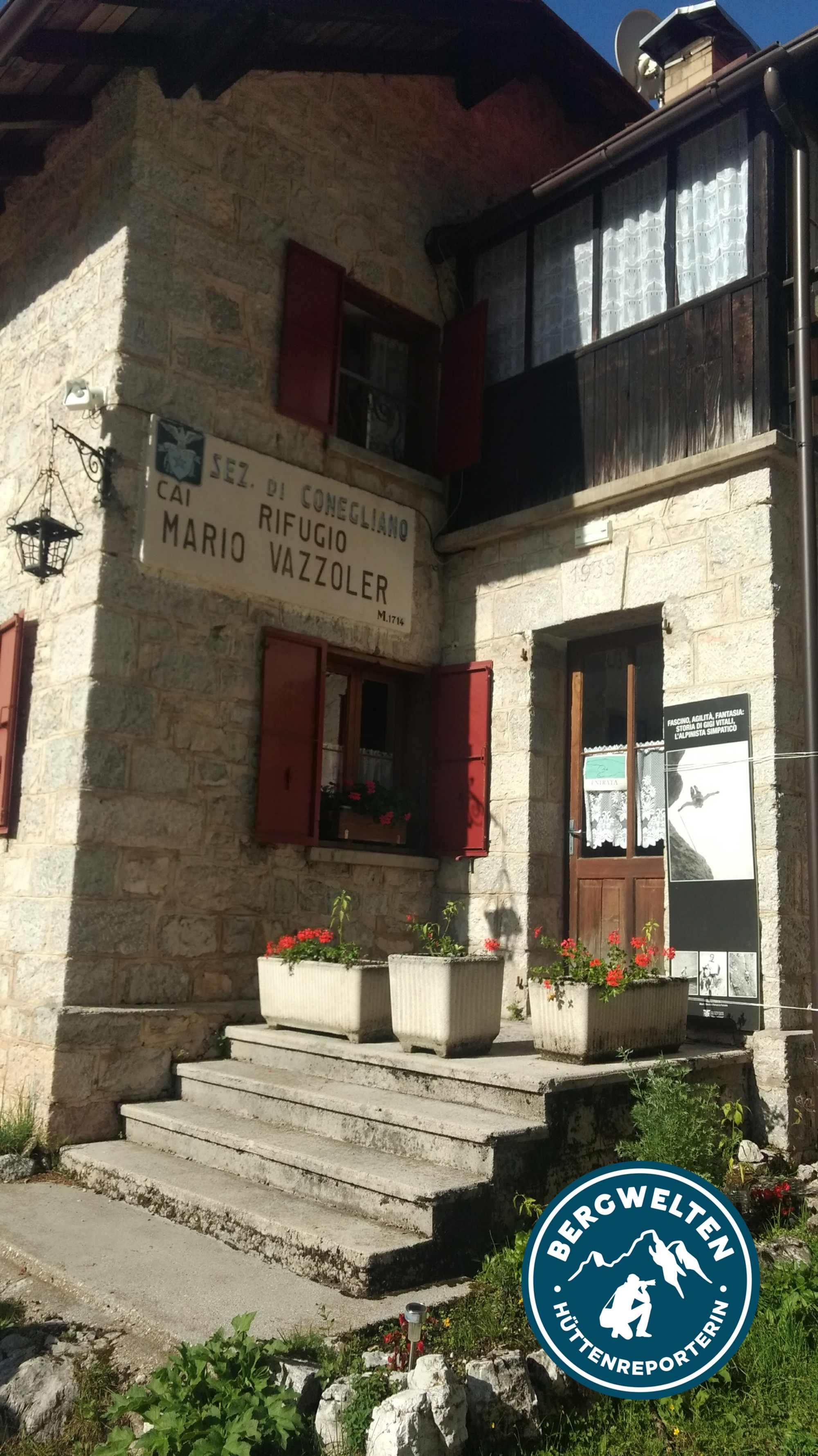 Das Rifugio Vazzoler bietet auch Übernachtungsmöglichkeiten.