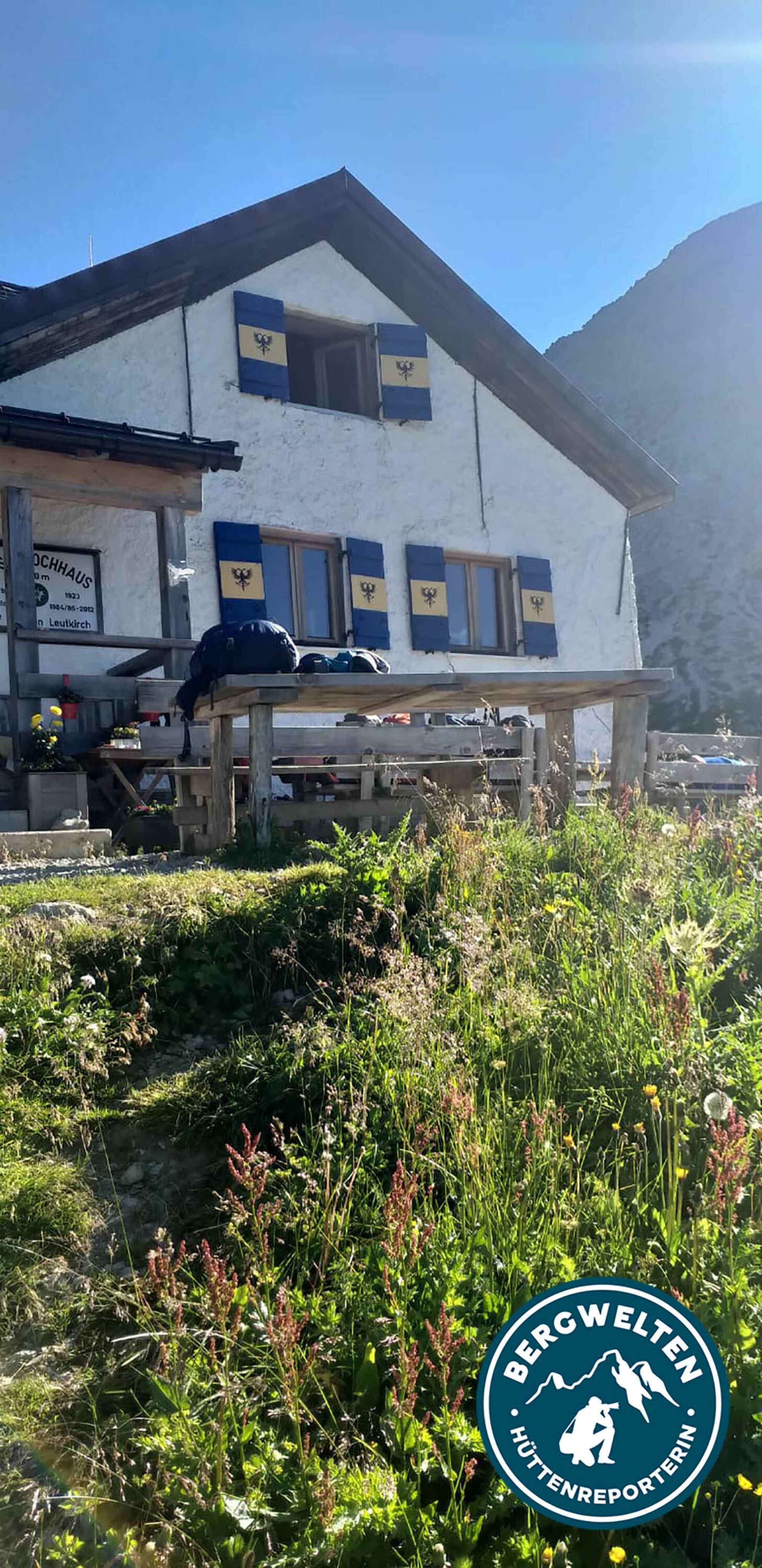 Das Kaiserjochhaus auf 2.310 m.