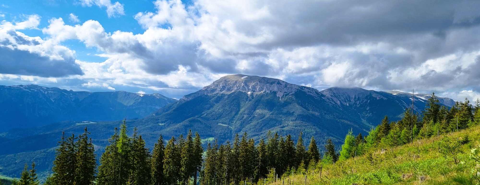 Blick auf Rax und Schneealm