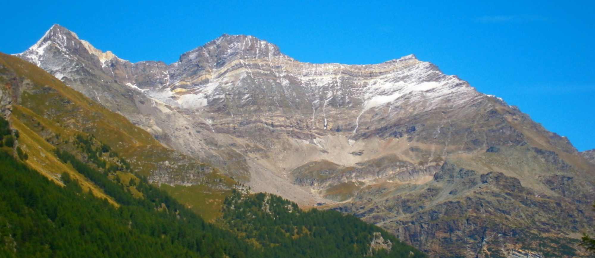 Die Aussicht auf den Monte Disgrazia