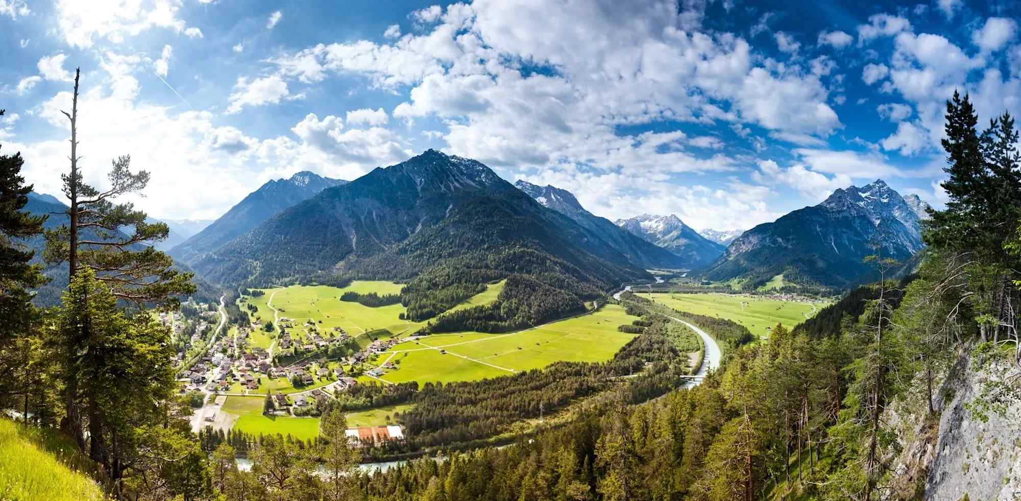 Panoramablick Baichlsteinrunde Vorderhornbach