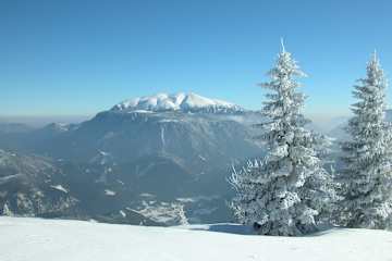 Ausblick an klaren Wintertagen