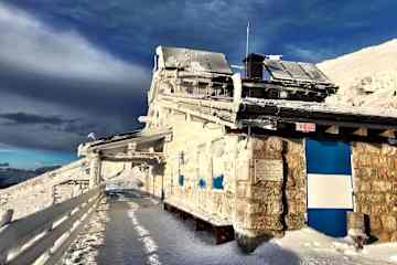 Rifugio Stivo Prospero Marchetti im Winter