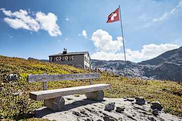 Sitzbank unweit der Rugghubelhütte