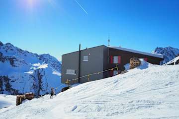 Silvrettahütte im Winter