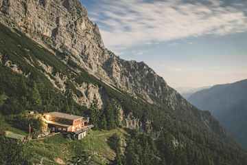 Das Buchsteinhaus an der Südseite des Buchsteinstockes