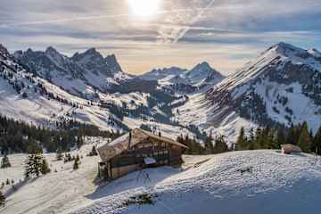 Der Ausblick vom Chalet du Soldat