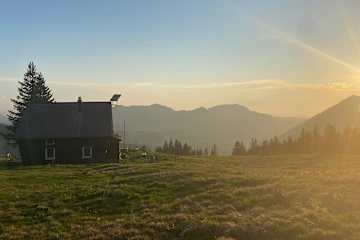 Sonnenaufgang auf der Hütte