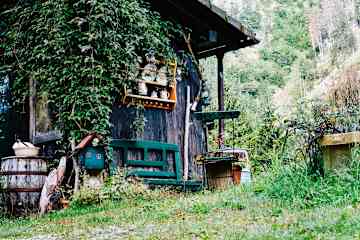 Der Gastgarten der Moaralm
