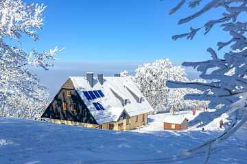 Schöpfl-Schutzhaus im Winter
