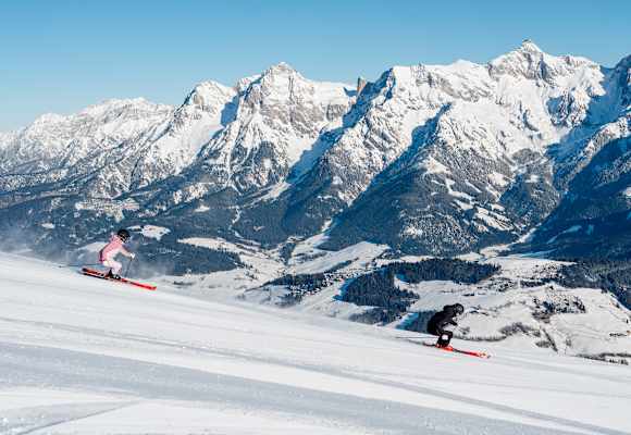 Skifahren im Skigebiet Hochkönig