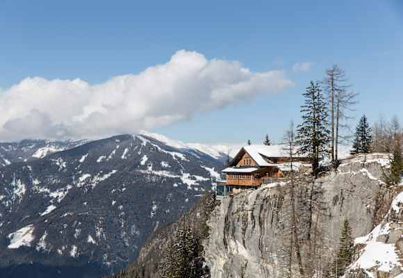 Die Dolomitenhütte war die beliebteste Hütte im Jänner und Februar 2024.
