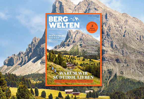 Überall im Zeitschriftenhandel: Das Bergwelten Magazin (Oktober/November 2018)