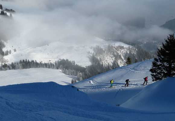 Unterwegs auf Skitour zum Alpelenhörnli