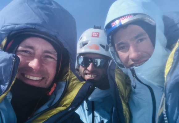 Jess Roskelley, Hansjörg Auer und David Lama