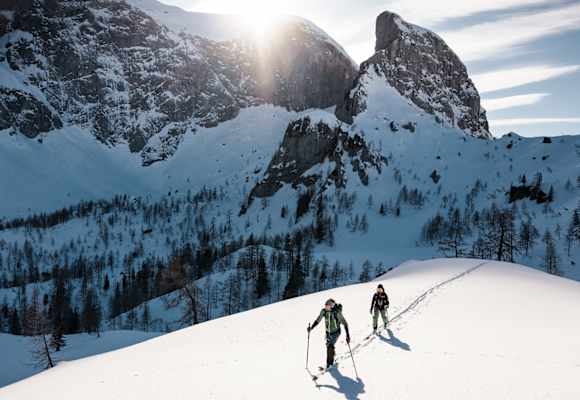 In der idyllischen Winterlandschaft fühlt man sich der Natur besonders nahe. Besonders wichtig ist deshalb auch, dass man möglichst wenig Spuren hinterlässt.