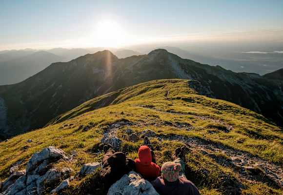 Blick vom Krottenkopf (2.086 m) im Wettersteingebirge