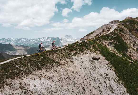 Mountainbiker auf der Greitlspitze