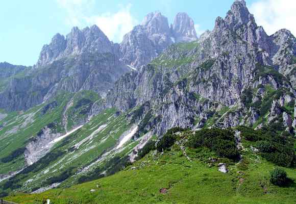 Der Gosaukamm mit der markanten Bischofsmütze