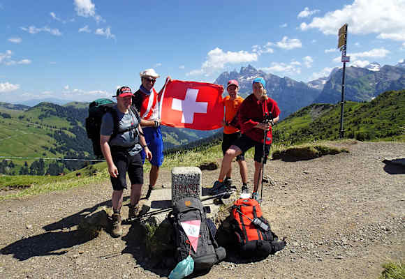 Alpen-Tour Grenzübertritt