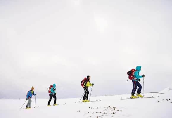 Schwierige Bedingungen bei der Fischer Transalp