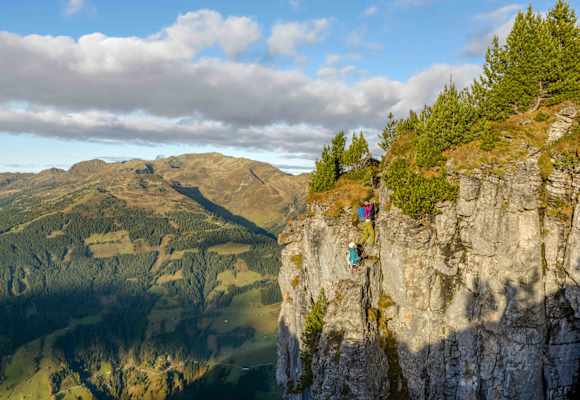 Am Klettersteig Gerlossteinwand