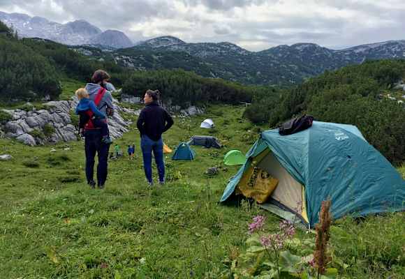 Campen zelten Gjaid Alm