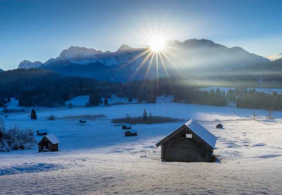 Oberbayern Garmisch Winter