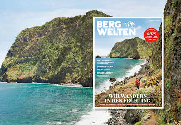 Cover des Bergwelten Magazins (Februar/März 2018)