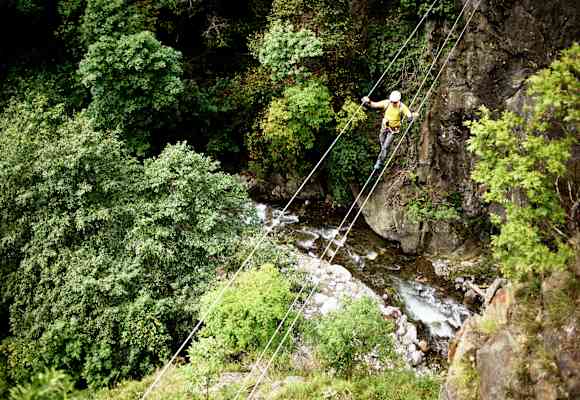 Hoachwool Klettersteig Schlucht
