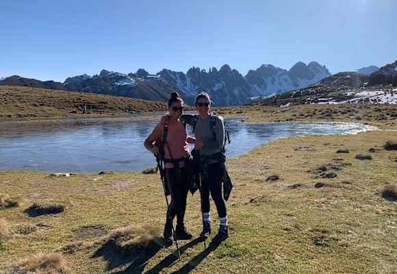 Wanderer beim Salfeinssee
