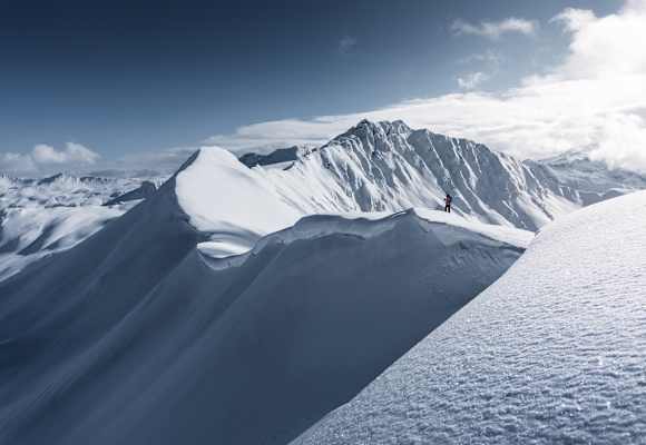 Sonnige Skitour in Hüttschlag (Kreuzeck) nach einem starken Schneesturm