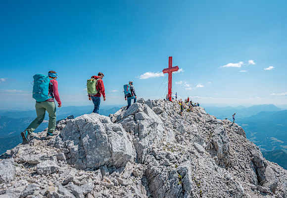 Auf den letzten Metern zum Gipfel des Großen Priel
