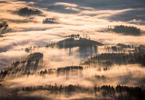 Nebel bei Going
