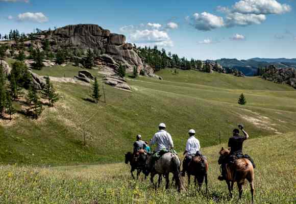 Pferdetrekking Mongolei
