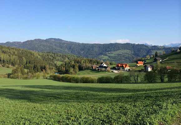 Naturpark Zirbitzkogel-Grebenzen, Morgenstimmung Alpengasthof Moser