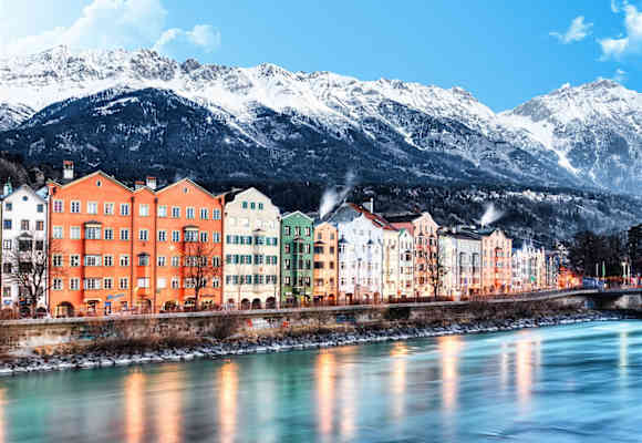 Inn mit Blick auf Nordkette