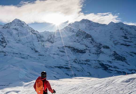 Winterspaß im Angesicht von Eiger, Mönch und Jungfrau