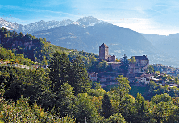 Der Tappeinerweg zum Schloss Tirol ist der Klassiker unter den Meraner Spazierwegen. 