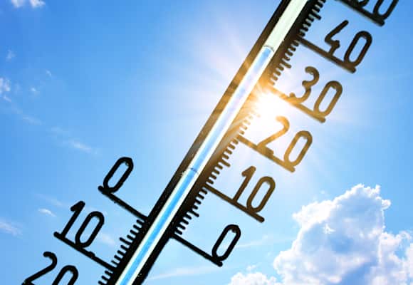 Thermometer mit 35 Grad