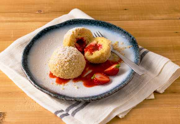 Erdbeer-Topfenknödel Rezept