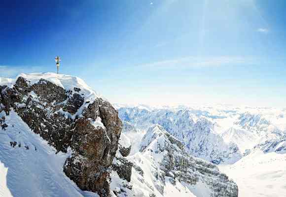 Bergsteiger Zugspitze Bayern